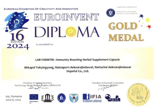 EUROINVENT DIPLOMA — Gold Medal 2024